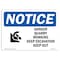 Signmission OSHA Notice, 5" Height, Danger Quarry Workings Deep Sign With Symbol, 7" X 5", Landscape OS-NS-D-57-L-10915 - alternate 1